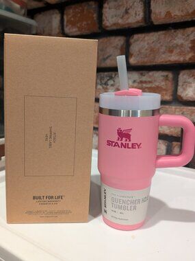 Stanley 14oz Quencher H2.0 Tumbler Peony Pink NIB FlowState Rare Color